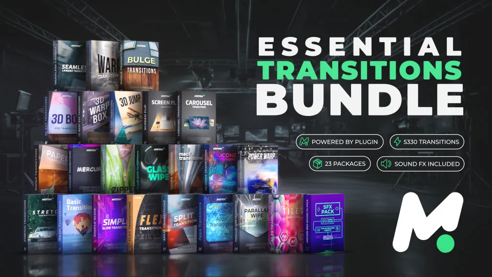 Essential Motion Bro Transitions Bundle for Premiere Pro & After Effects